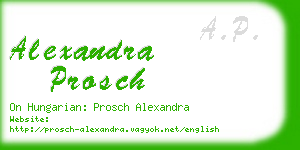 alexandra prosch business card